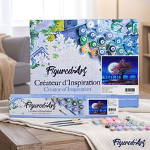 Load image into Gallery viewer, paint by numbers | Tree and large moon | flowers intermediate landscapes | FiguredArt