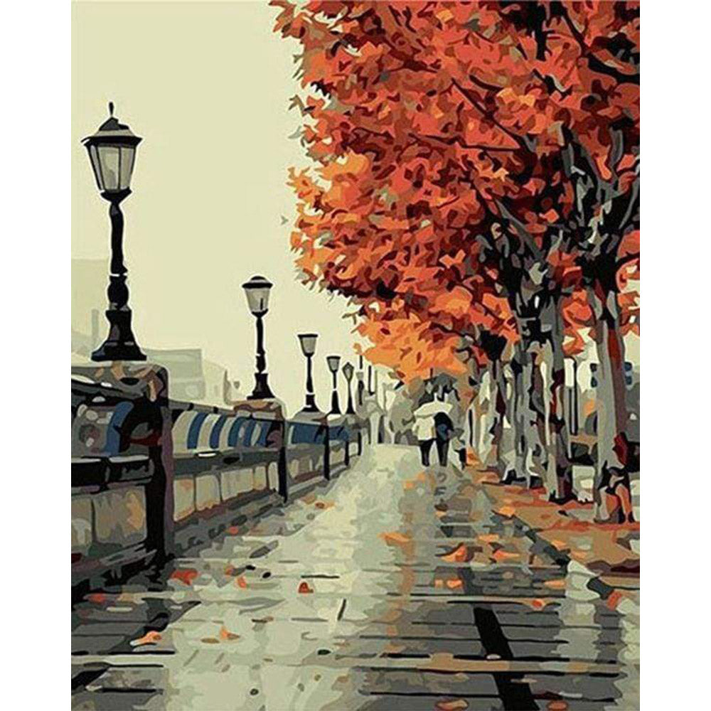 paint by numbers | Autumn colors in Paris | cities intermediate | FiguredArt