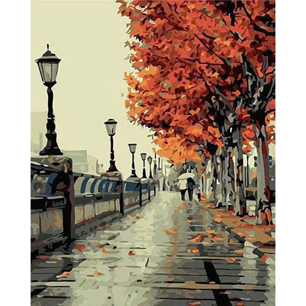 paint by numbers | Autumn colors in Paris | cities intermediate | FiguredArt