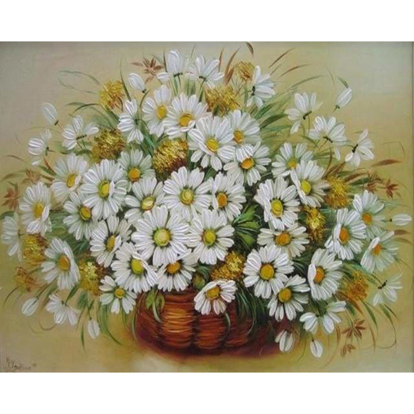 paint by numbers | Daisies | easy flowers | FiguredArt
