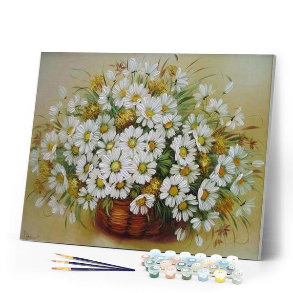 paint by numbers | Daisies | easy flowers | FiguredArt