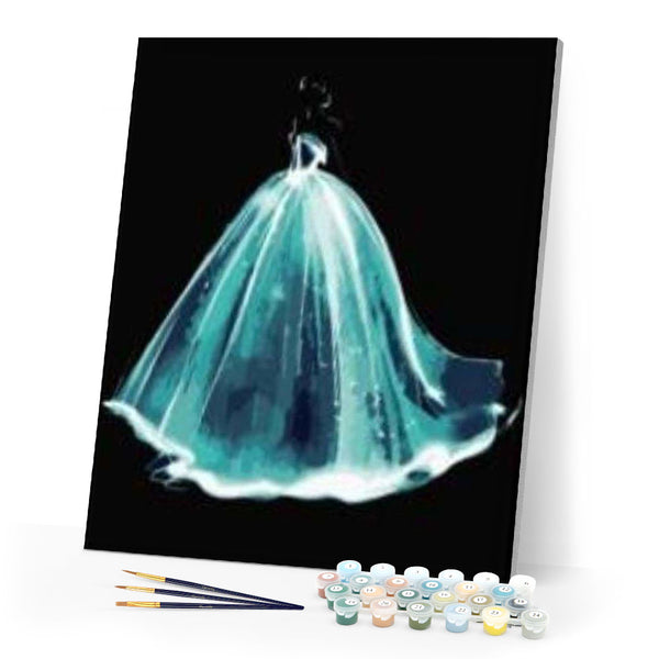 paint by numbers | Wedding dress | easy romance | FiguredArt