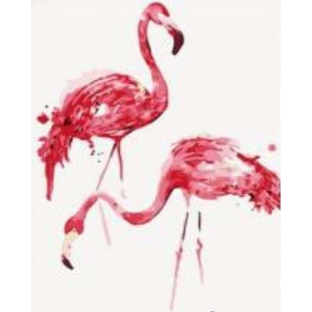 paint by numbers | Flamingos | animals birds easy flamingos | FiguredArt
