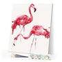 paint by numbers | Flamingos | animals birds easy flamingos | FiguredArt