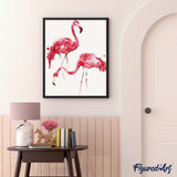 paint by numbers | Flamingos | animals birds easy flamingos | FiguredArt