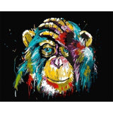 paint by numbers | Baboon Pop Art | animals intermediate Pop Art | FiguredArt