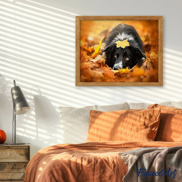 paint by numbers | Black Dog relaxing | animals dogs intermediate | FiguredArt