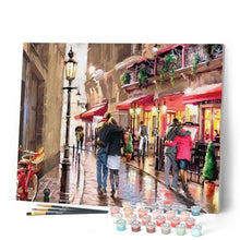 Load image into Gallery viewer, Paint by numbers | Going to the restaurant | advanced cities | Figured'Art