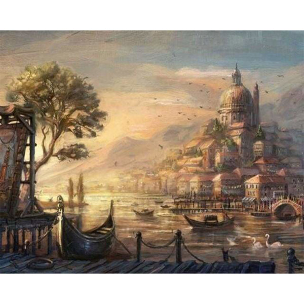 paint by numbers | Ancient Harbor | advanced cities | FiguredArt