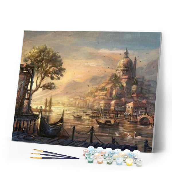 paint by numbers | Ancient Harbor | advanced cities | FiguredArt