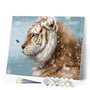 paint by numbers | Tiger in the snow | animals intermediate tigers | FiguredArt