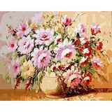 paint by numbers | Multicolor flowers | flowers intermediate | FiguredArt
