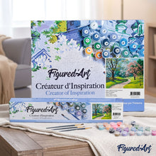 Load image into Gallery viewer, paint by numbers | Walk during Spring season | advanced landscapes | FiguredArt