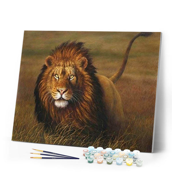 paint by numbers | Lion | advanced animals lions | FiguredArt