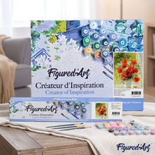 Load image into Gallery viewer, paint by numbers | Red Flowers and Daisies | flowers intermediate | FiguredArt