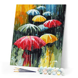 paint by numbers | Farandole of Umbrellas | cities easy | FiguredArt