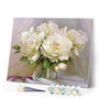 paint by numbers | White Peonies | flowers intermediate | FiguredArt