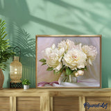 paint by numbers | White Peonies | flowers intermediate | FiguredArt