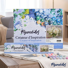 Load image into Gallery viewer, paint by numbers | White Peonies | flowers intermediate | FiguredArt