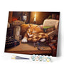 paint by numbers | Lazy cat | animals cats intermediate | FiguredArt
