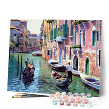 Load image into Gallery viewer, paint by numbers | Canals of Venice | cities intermediate | FiguredArt