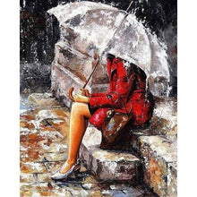 Load image into Gallery viewer, paint by numbers | Waiting on the rain | advanced romance | FiguredArt