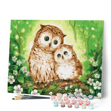 Load image into Gallery viewer, paint by numbers | Family of Owls | animals easy owls | FiguredArt