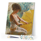 paint by numbers | Sexy woman with Umbrella | intermediate nude romance | FiguredArt