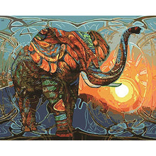 Load image into Gallery viewer, paint by numbers | Elephant at Sunrise | animals easy elephants | FiguredArt