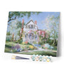 paint by numbers | White house during Spring season | advanced landscapes | FiguredArt
