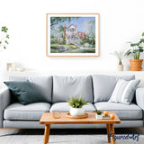 paint by numbers | White house during Spring season | advanced landscapes | FiguredArt