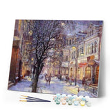 paint by numbers | City during Winter | advanced cities | FiguredArt