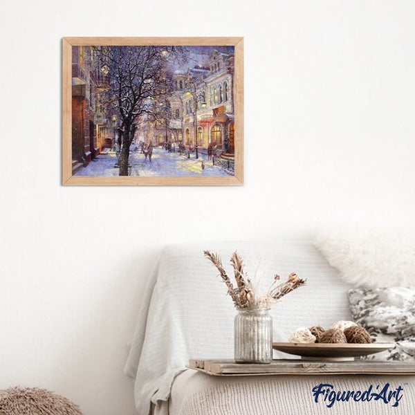 paint by numbers | City during Winter | advanced cities | FiguredArt