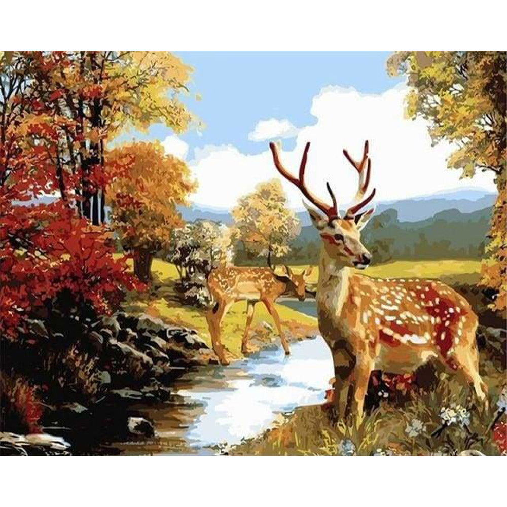 paint by numbers | Deers | animals deer intermediate | FiguredArt