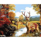paint by numbers | Deers | animals deer intermediate | FiguredArt