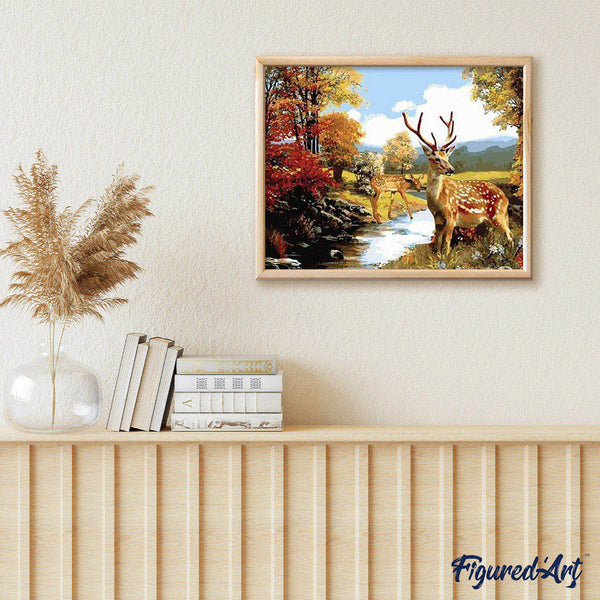 paint by numbers | Deers | animals deer intermediate | FiguredArt
