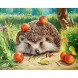 paint by numbers | That Hedgehog really likes Cherries | advanced animals hedgehogs | FiguredArt