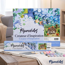 Load image into Gallery viewer, paint by numbers | That Hedgehog really likes Cherries | advanced animals hedgehogs | FiguredArt