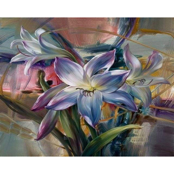 paint by numbers | Colorful Lilies | advanced flowers | FiguredArt