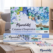 Load image into Gallery viewer, paint by numbers | Sunny Venice | intermediate romance ships and boats | FiguredArt