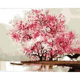 paint by numbers | Flowering trees during Spring | intermediate romance trees | FiguredArt
