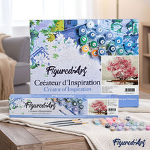 Load image into Gallery viewer, paint by numbers | Flowering trees during Spring | intermediate romance trees | FiguredArt