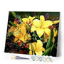 paint by numbers | Yellow Clivia | easy flowers | FiguredArt