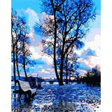paint by numbers | Reflection Of Tree | easy landscapes trees | FiguredArt