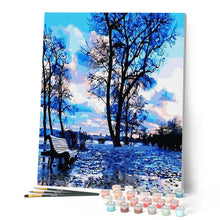 Load image into Gallery viewer, paint by numbers | Reflection Of Tree | easy landscapes trees | FiguredArt