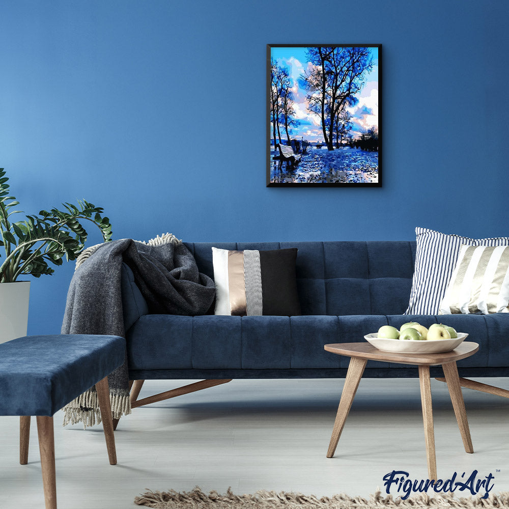 paint by numbers | Reflection Of Tree | easy landscapes trees | FiguredArt