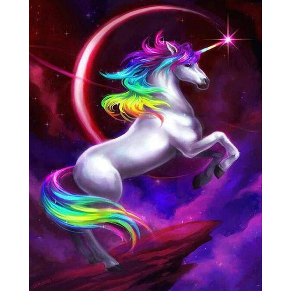 paint by numbers | Colorful Unicorn | animals easy unicorns | FiguredArt