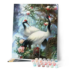Load image into Gallery viewer, paint by numbers | Crane with Red Head | advanced animals birds cranes | FiguredArt