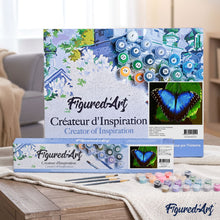 Load image into Gallery viewer, paint by numbers | Blue butterfly | animals butterflies easy | FiguredArt