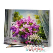Load image into Gallery viewer, paint by numbers | Violets | advanced flowers | FiguredArt